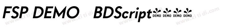 FSP DEMO   BDScript字体转换